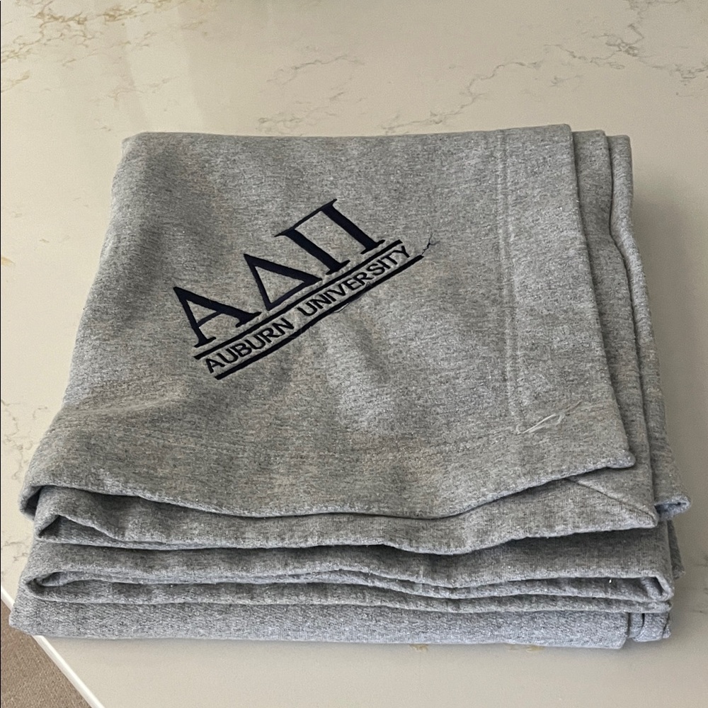 Gray ADPi Auburn University Blanket